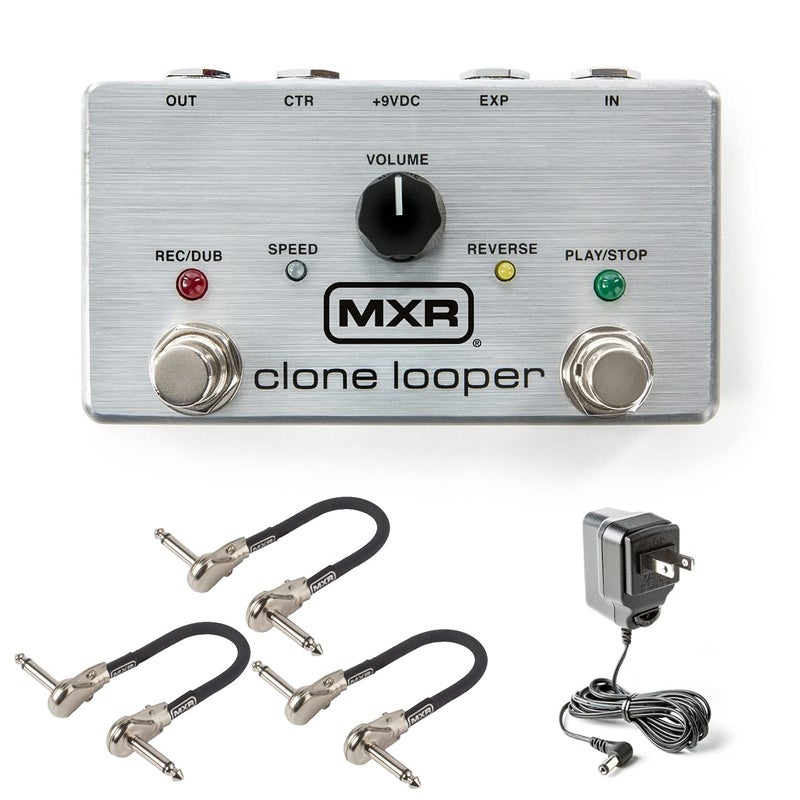 MXR M303 Clone Looper Pedal Bundle with 3 MXR Patch Cables - Image 1